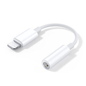 Lightning 8-Pin to 3.5mm Aux Headphone Jack Adapter for Apple iPhone 13/12/11/X/8/7 Series - Bluetooth Prompt, Music, Calls