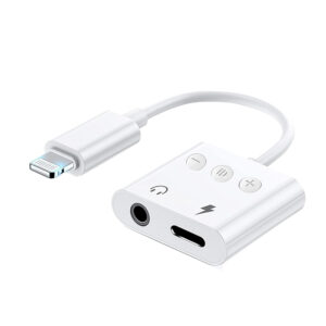 Lightning to 3.5mm Headphone and Charger Adapter, USB C Splitter 1 in 2 Out, USB C Headphone Adapter