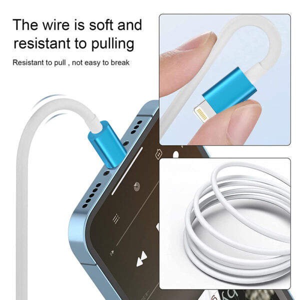 Lightning 8-Pin to 3.5mm Aux Audio Adapter Cable for Apple iPhone 13/12/11/X/8/7 Series - Image 3
