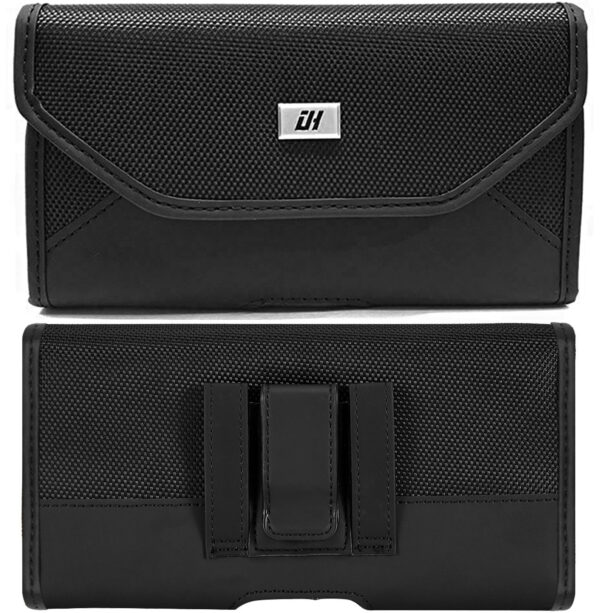 For Universal 4.7 inch Phone Case Nylon Pouch Horizontal Holster Cover with Clip PCH91 - Image 3