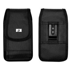 For Universal 6.9 inch Phone Case Nylon Pouch Vertical Holster Cover with Clip PCH91