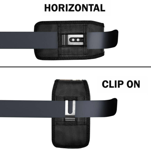 For Universal 4.7 inch Phone Case Nylon Pouch Vertical Holster Cover with Clip PCH91 - Image 2