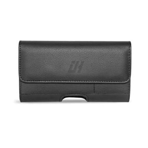 For Universal 4.7 inch Phone Case Leather Pouch Horizontal Holster Cover with Clip PCH91