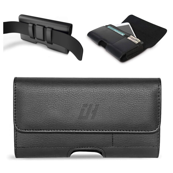 For Universal 4.7 inch Phone Case Leather Pouch Horizontal Holster Cover with Clip PCH91 - Image 2