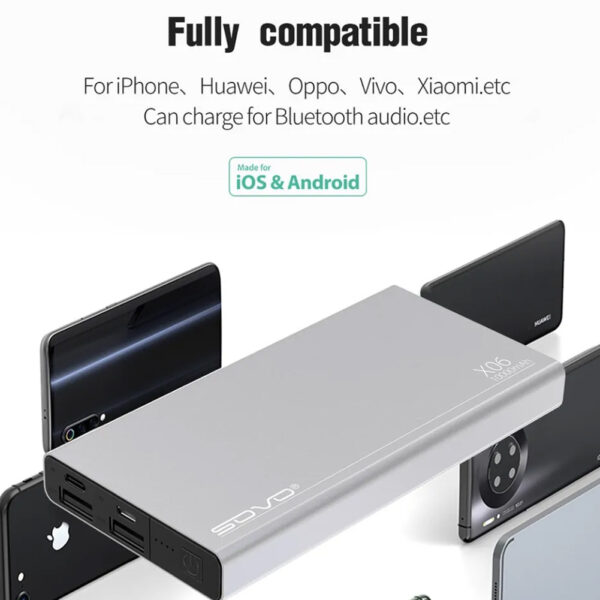10000mAh Power Bank Portable Charger SOVO X06 - Image 7