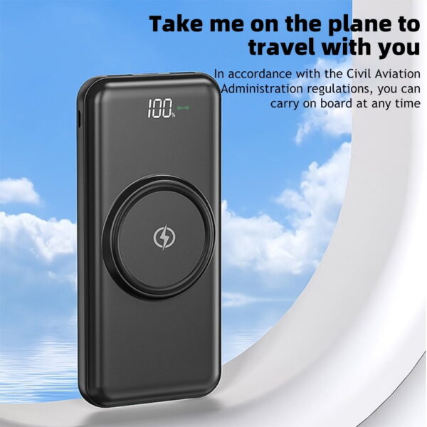 10000mAh Power Bank Wireless Charging Portable Charger Built-In 4 Cables SOVO X35 - Image 10