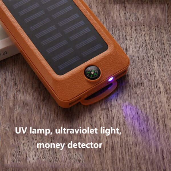 20000mAh Power Bank Solar Charging Portable Charger with LED Flashlight SOVO - Image 5