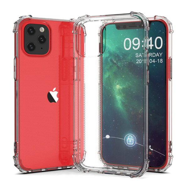 For iPhone 12 Mini Case with Air Cushion Clear Transparent Soft Cover SFL74