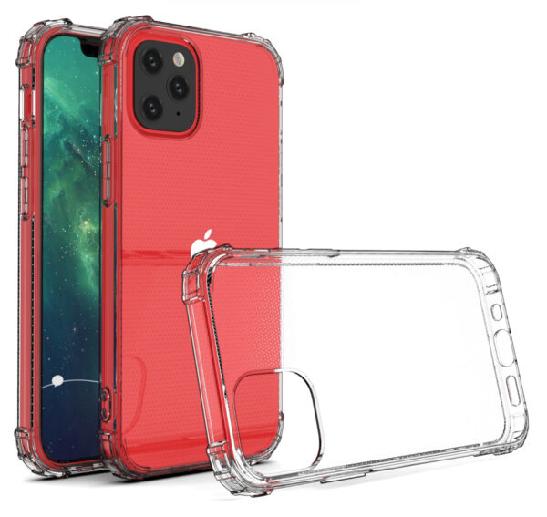 For iPhone 15 Pro Max Case with Air Cushion Clear Transparent Soft Cover SFL74