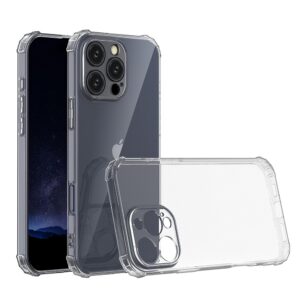 For iPhone 16 Pro Max Case with Air Cushion Clear Transparent Soft Cover SFL74