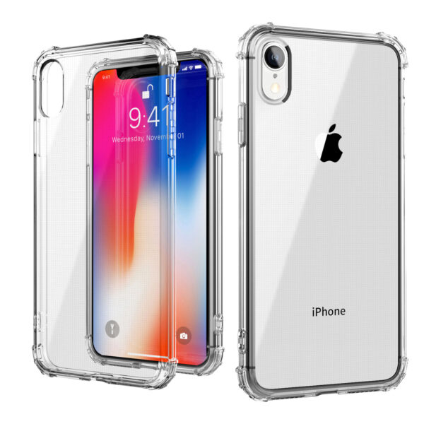 For iPhone XR Case with Air Cushion Clear Soft Cover SFL74