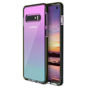 For Galaxy S10 Case with Seperate Color Bumper Transparent Soft Cover SFL79