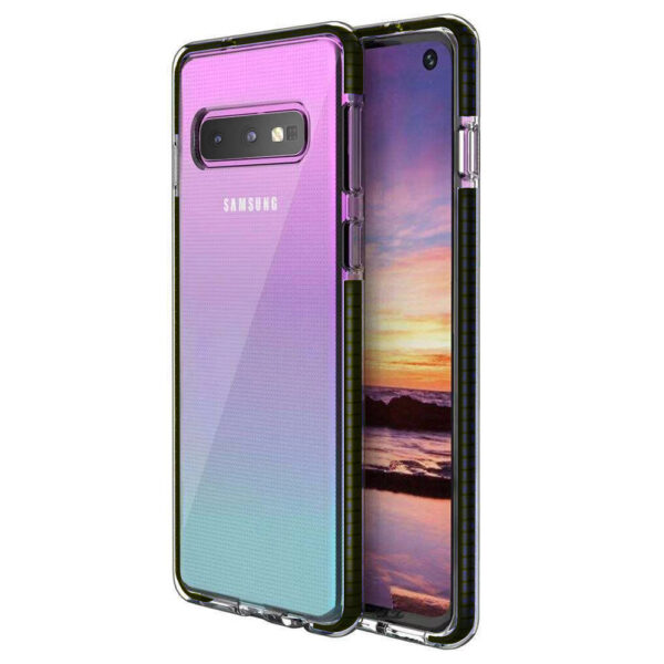 For Galaxy S10 Edge Case with Seperate Color Bumper Transparent Soft Cover SFL79