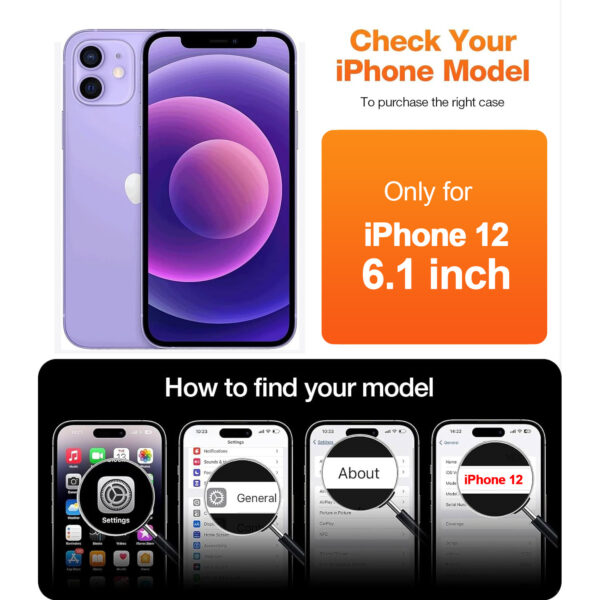 For iPhone 12 (6.1 inch) Clear 10D Full Coverage Tempered Glass Screen Protector Black Frame - Image 2