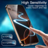 For iPhone 16 Pro (6.3 inch) Clear 10D Full Coverage Tempered Glass Screen Protector Black Frame - Image 6
