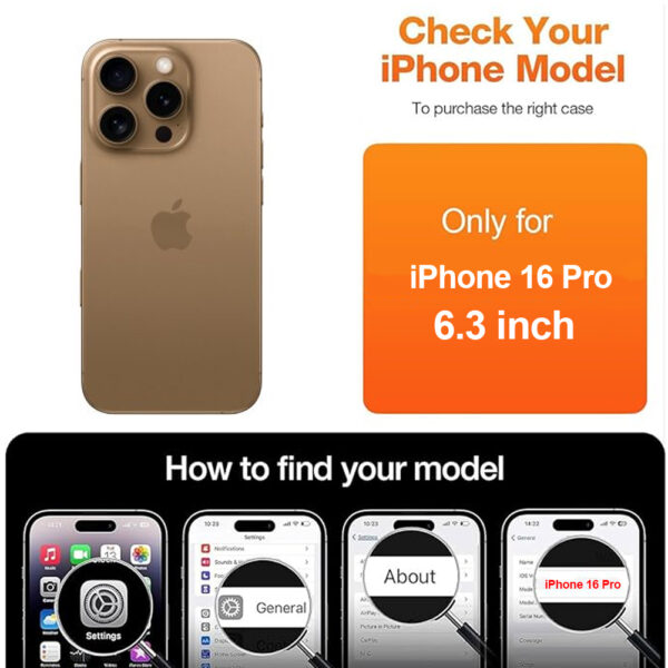 For iPhone 16 Pro (6.3 inch) Clear 10D Full Coverage Tempered Glass Screen Protector Black Frame - Image 2