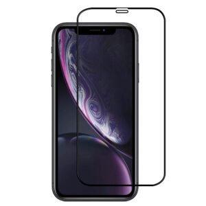 For iPhone Xs Max (6.7 inch) Clear 10D Full Coverage Tempered Glass Screen Protector Black Frame