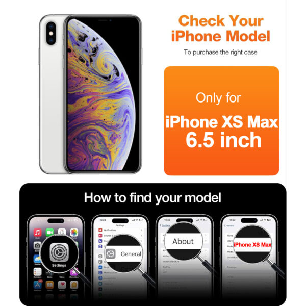 For iPhone Xs Max (6.7 inch) Clear 10D Full Coverage Tempered Glass Screen Protector Black Frame - Image 2