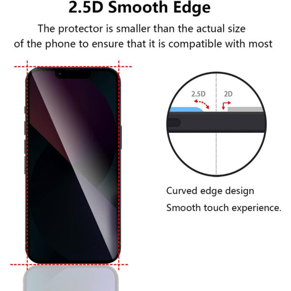 For iPhone 13 Pro Max (6.7 inch) Anti-Spy Privacy Full Coverage Tempered Glass Screen Protector - Image 6