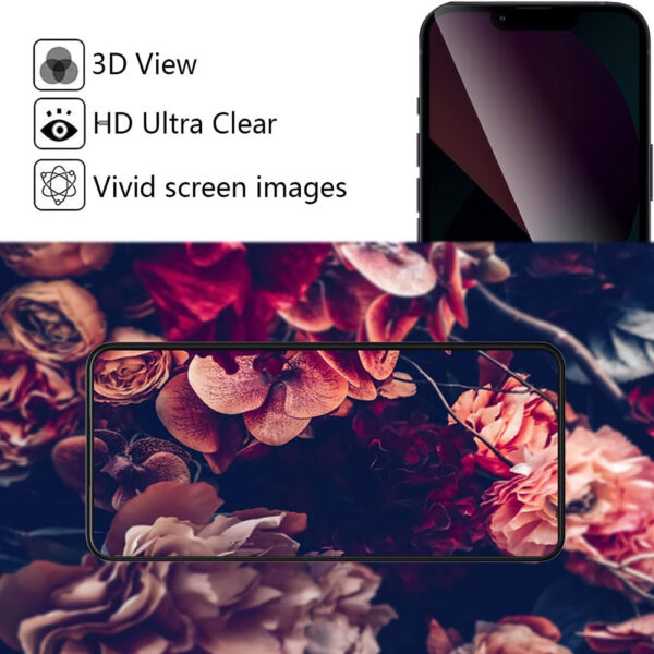For iPhone 13 Pro Max (6.7 inch) Anti-Spy Privacy Full Coverage Tempered Glass Screen Protector - Image 7