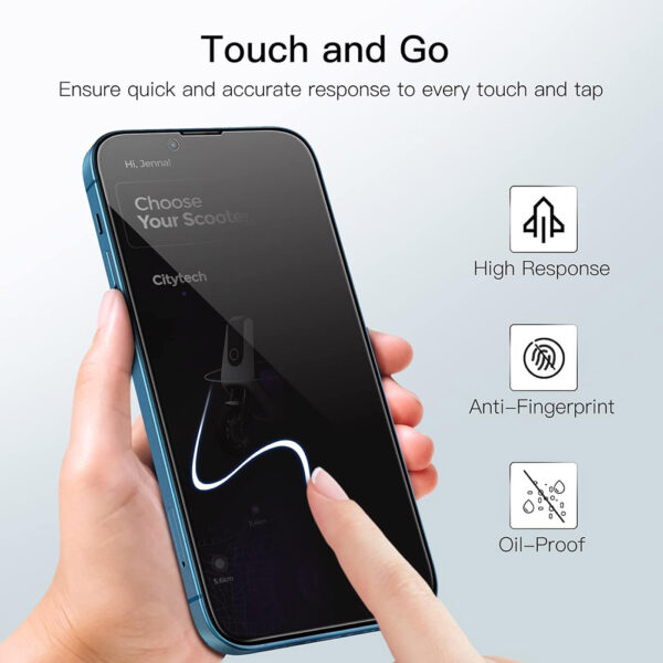 For iPhone 13 Pro Max (6.7 inch) Anti-Spy Privacy Full Coverage Tempered Glass Screen Protector - Image 8