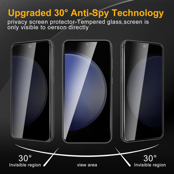 For Galaxy S23 Plus (6.6 inch) Anti-Spy Privacy Tempered Glass Screen Protector - Image 4