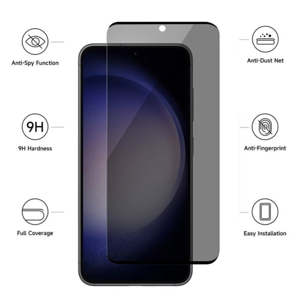 For Galaxy S23 Plus (6.6 inch) Anti-Spy Privacy Tempered Glass Screen Protector - Image 3