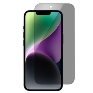For iPhone 14 (6.1 inch) Anti-Spy Privacy Tempered Glass Screen Protector 2.5D Black
