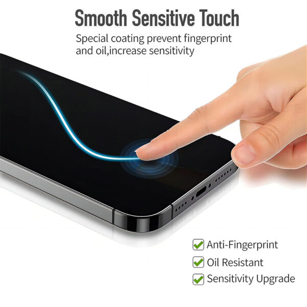 For iPhone 14 Plus (6.7 inch) Anti-Spy Privacy Tempered Glass Screen Protector 2.5D Black - Image 6