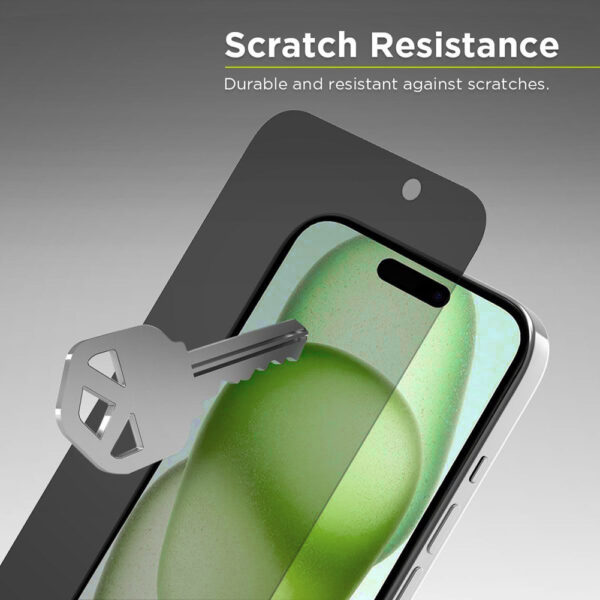 For iPhone 15 Pro Max (6.7 inch) Anti-Spy Privacy Tempered Glass Screen Protector 2.5D Black - Image 5
