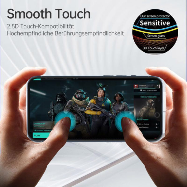 For iPhone 15 Pro Max (6.7 inch) Anti-Spy Privacy Tempered Glass Screen Protector 2.5D Black - Image 8