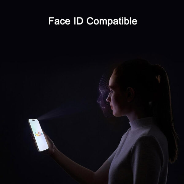 For iPhone 16 Pro Max (6.9 inch) Anti-Spy Privacy Tempered Glass Screen Protector 2.5D Black - Image 6