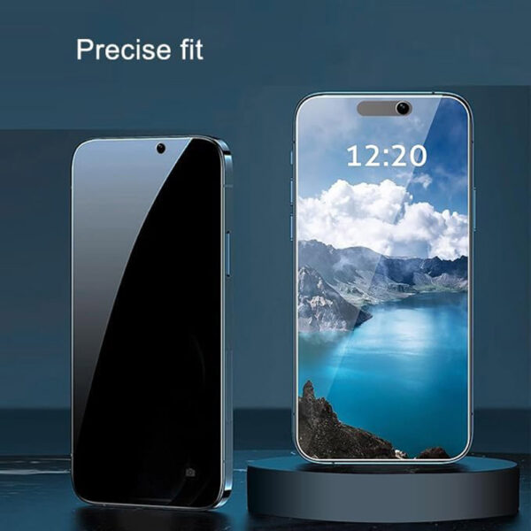 For iPhone 16 Pro Max (6.9 inch) Anti-Spy Privacy Tempered Glass Screen Protector 2.5D Black - Image 9