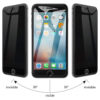 For iPhone 6 Plus 7 Plus 8 Plus (5.5 inch) Anti-Spy Privacy Full Coverage Tempered Glass Screen Protector - Image 3