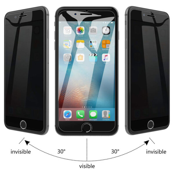 For iPhone 6 Plus 7 Plus 8 Plus (5.5 inch) Anti-Spy Privacy Full Coverage Tempered Glass Screen Protector - Image 3