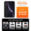For iPhone XR (6.1 inch) Anti-Spy Privacy Tempered Glass Screen Protector 2.5D Black - Image 2