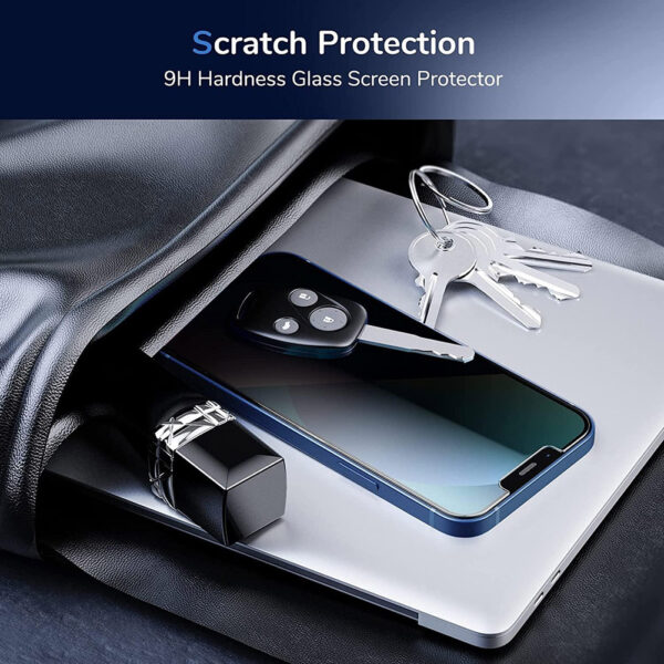 For iPhone Xs Max (6.5 inch) Anti-Spy Privacy Tempered Glass Screen Protector 2.5D Black - Image 5