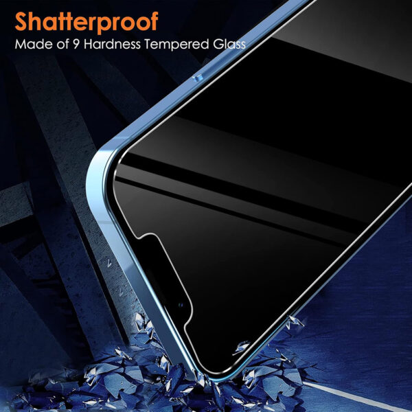 For iPhone Xs Max (6.5 inch) Anti-Spy Privacy Tempered Glass Screen Protector 2.5D Black - Image 6