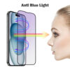 For iPhone 16 Pro (6.3 inch) Blue Light Filter Full Coverage Tempered Glass Screen Protector - Image 4