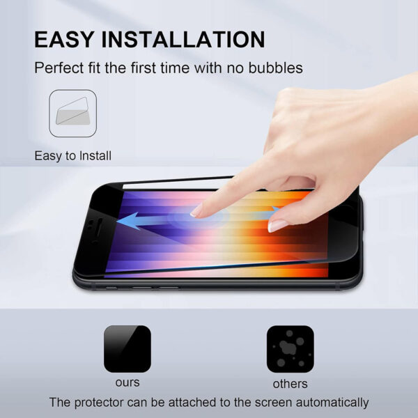 For iPhone 6 Plus 7 Plus 8 Plus (5.5 inch) Blue Light Filter Full Coverage Tempered Glass Screen Protector - Image 7