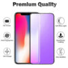 For iPhone Xs Max (6.5 inch) Blue Light Filter Full Coverage Tempered Glass Screen Protector - Image 4