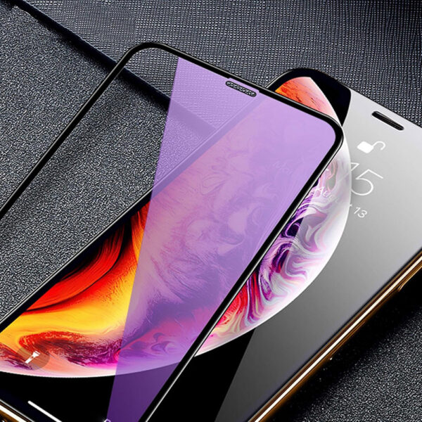 For iPhone Xs Max (6.5 inch) Blue Light Filter Full Coverage Tempered Glass Screen Protector - Image 9