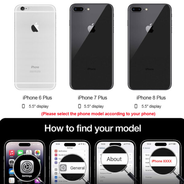 For iPhone 6 Plus 7 Plus 8 Plus (5.5 inch) Clear 2.5D Tempered Glass Screen Protector - Image 2