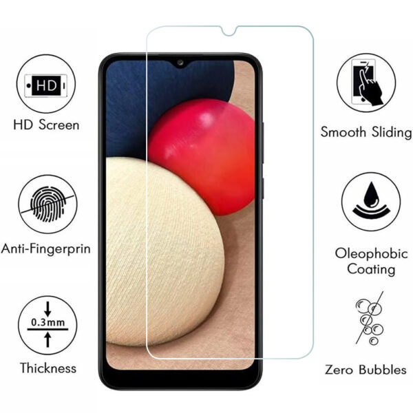 For Galaxy A02S (6.5 inch) Clear 2.5D Tempered Glass Screen Protector - Image 2