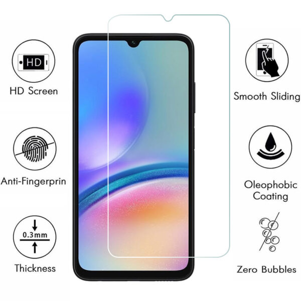 For Galaxy A05S 5G (6.7 inch) Clear 2.5D Tempered Glass Screen Protector - Image 2