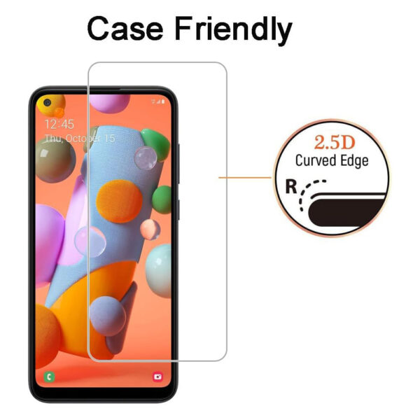 For Galaxy A11 (6.4 inch) Clear 2.5D Tempered Glass Screen Protector - Image 5