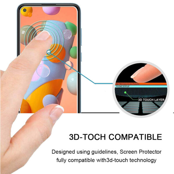 For Galaxy A11 (6.4 inch) Clear 2.5D Tempered Glass Screen Protector - Image 6