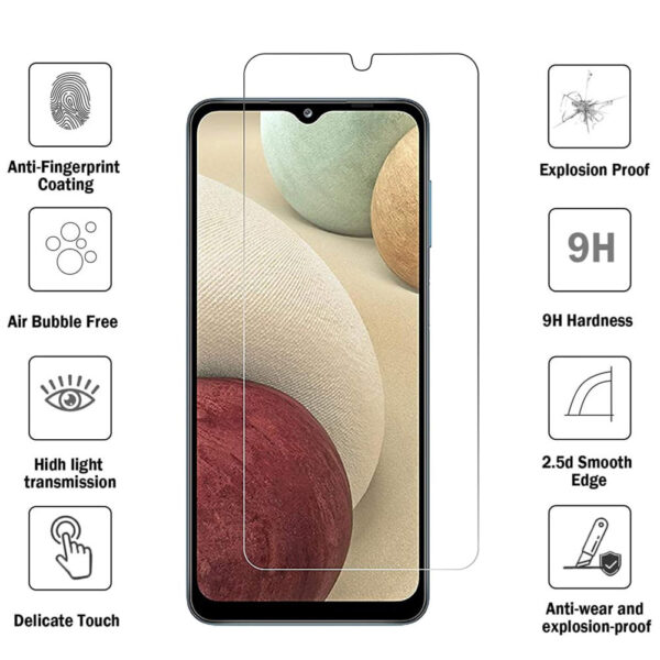 For Galaxy A12 (6.5 inch) Clear 2.5D Tempered Glass Screen Protector - Image 2