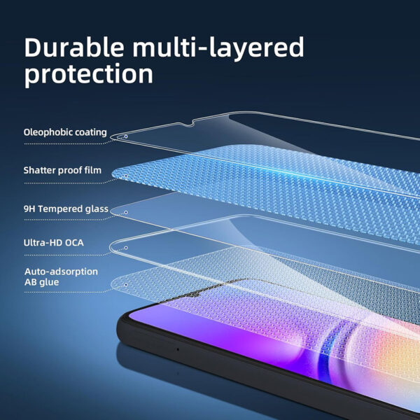 For Galaxy A12 (6.5 inch) Clear 2.5D Tempered Glass Screen Protector - Image 5