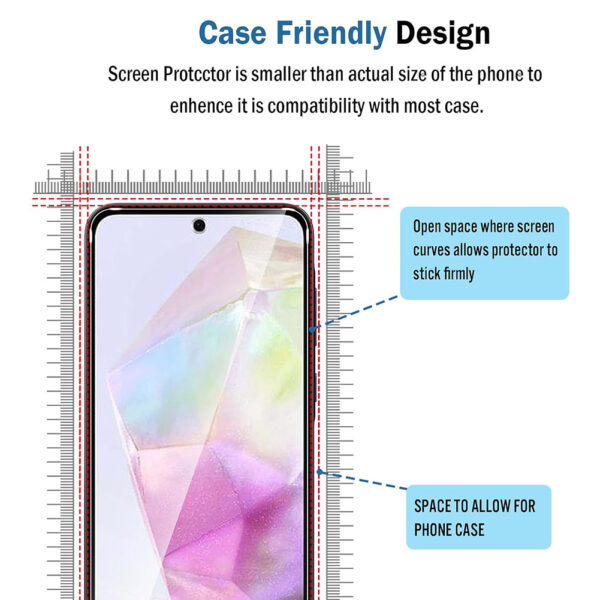 For Galaxy A35 (6.6 inch) Clear 2.5D Tempered Glass Screen Protector - Image 5